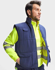 Roly Workwear - Vest Persei Navy Blue 55 Fluor Yellow 221 /Titelbild