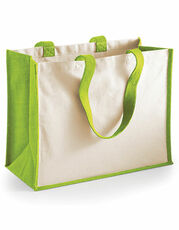 Westford Mill - Printers Jute Classic Shopper Navy Fuchsia Apple Green Natural Black /Titelbild