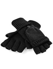 Beechfield - Fliptop Gloves Heather Grey Black /Titelbild