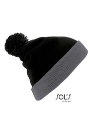 SOL S - Unisex Pom Pom Beanie Breeze Burgundy Black French Navy /Titelbild