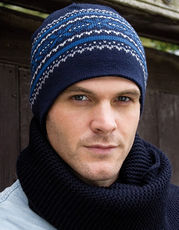 Result Winter Essentials - Aspen Knitted Hat Navy Grey China Blue /Titelbild