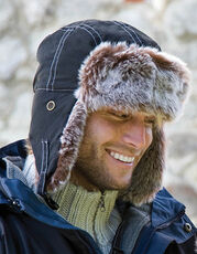 Result Winter Essentials - Classic Sherpa Hat Jet Black Midnight Blue /Titelbild