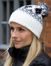 Result Winter Essentials - Deluxe Fair Isle Hat Grey Ivory Black Navy /Titelbild