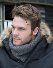 Result Winter Essentials - Braided Neck Warmer Grey Black /Titelbild