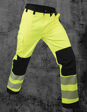 Korntex - EOS Hi-Vis Workwear Trousers With Printing Areas Signal Yellow Signal Orange Black /Titelbild