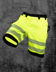 Korntex - EOS Hi-Vis Workwear Shorts With Printing Areas Signal Orange Signal Yellow Black /Titelbild