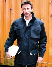 Result WORK-GUARD - Sabre Long Coat Navy Black /Titelbild