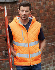 YOKO - Hi-Vis Kensington Hooded Gilet Navy /Titelbild