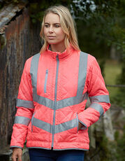 YOKO - Hi-Vis Kensington Jacket With Fleece Lining Navy Pink Black /Titelbild