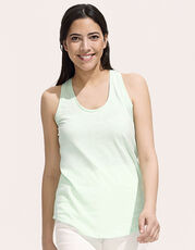 SOL S - Women s T-Back Tank Top Moka Aqua White Raspberry Jade Green Red Deep Black Dark Grey (Solid) /Titelbild