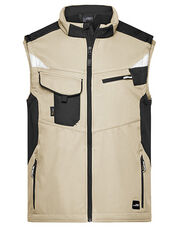 James&Nicholson - Workwear Softshell Vest -STRONG- Navy Stone Black Royal White Dark Green Red Carbon /Titelbild