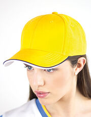 Atlantis Headwear - Pilot Piping Sandwich Cap Black Natural Navy Yellow Royal Red White Grey /Titelbild