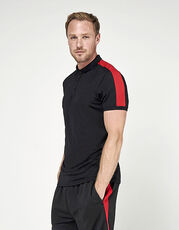 Finden+Hales - Adults Contrast Panel Polo Black Royal Navy Gunmetal Grey White Red /Titelbild