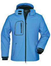 James&Nicholson - Men s Winter Softshell Jacket Black Aqua Orange Carbon Navy Red /Titelbild