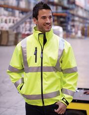 Hi-Vis 2 Bands & Braces Softshell Jacket