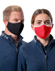 HRM - Premium Mund-Nasen-Maske (3er Set) White Red Black Navy /Titelbild