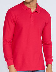 Premium Cotton® Long Sleeve Double Piqué Polo