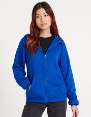 Just Hoods - Graduate Heavyweight Zoodie Charcoal (Heather) Jet Black Burgundy Royal Blue New French Navy Heather Grey /Titelbild