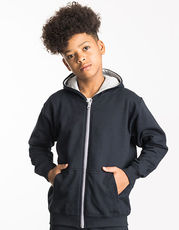 Just Hoods - Kids Varsity Zoodie New French Navy Sapphire Blue Heather Grey Purple Jet Black Fire Red French Navy Sun Yellow /Titelbild