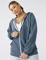 Unisex Poly-Cotton Fleece Full-Zip Hoodie