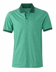 James&Nicholson - Men s Heather Polo Black Melange Green Melange Wine Melange Grey Heather Turquoise Melange Blue Melange Orange Melange Black Dark Green Wine Navy Turquoise Dark Orange /Titelbild