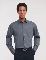 Men´s Long Sleeve Classic Polycotton Poplin Shirt