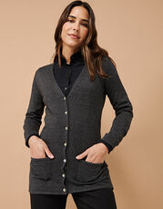 Henbury - Ladies  Lightweight V-Neck Cardigan Royal Black Navy Purple Grey Marl /Titelbild