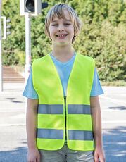 Kids´ Hi-Vis Safety Vest With Front Zipper Aalborg