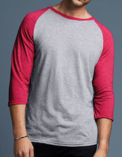 Tri-Blend 3/4 Sleeve Raglan Tee