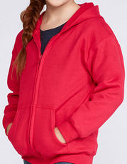 Gildan - Heavy Blend™ Youth Full Zip Hooded Sweatshirt Navy Sport Grey (Heather) Royal Red Black /Titelbild