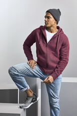 Russell - Men s Authentic Melange Zipped Hood Sweat Burgundy Melange Ocean Melange Indigo Melange Brick Red Melange /Titelbild