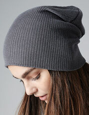 Beechfield - Slouch Beanie French Navy Black Burgundy Smoke Grey /Titelbild