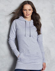 Just Hoods - Women s Longline Hoodie Jet Black Heather Grey /Titelbild