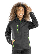 Recycled Black Compass Padded Softshell