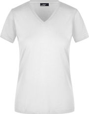 Tailliertes Damen V-Ausschnitt T-Shirt