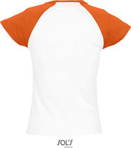 Damen Raglan T-Shirt 2-farbig