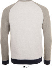 Schwerer Raglan Sweater 3-farbig