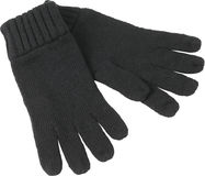 Melange Strickhandschuhe