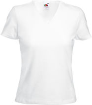 F.O.L. | Lady-Fit V-Neck T Disco Lady-Fit V-Ausschnitt T-Shirt