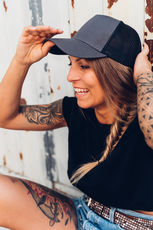 5 Panel Trucker Kappe 'Rapper'