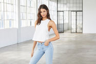 Damen Ringer Crop Tanktop