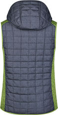 James & Nicholson | JN 767 Damen Hybrid Strickfleece Gilet