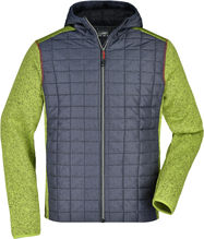 James & Nicholson | JN 740 Herren Hybrid Strickfleece Gilet