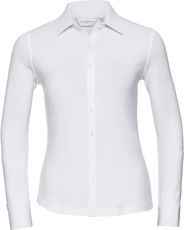 Damen Business Blusen-Stretch Shirt langarm