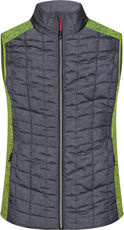 Damen Hybrid Strickfleece Gilet