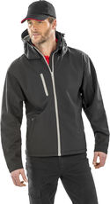 Herren 3-Lagen Softshell Kapuzenjacke