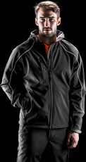 3-Lagen Kapuzen Softshell Jacke 'Ice Fell'