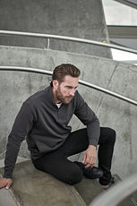 Sweater mit 1/4 Zip