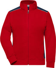 Damen Workwear Sweat Jacke - Color