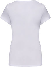 Damen V-Ausschnitt Stretch T-Shirt